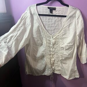 Lane Bryant white Blouse